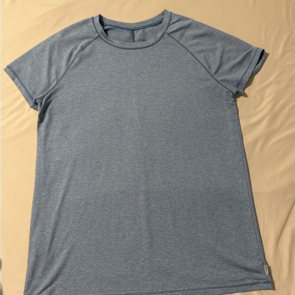 Eddie Bauer Blue/Gray Heather Tee